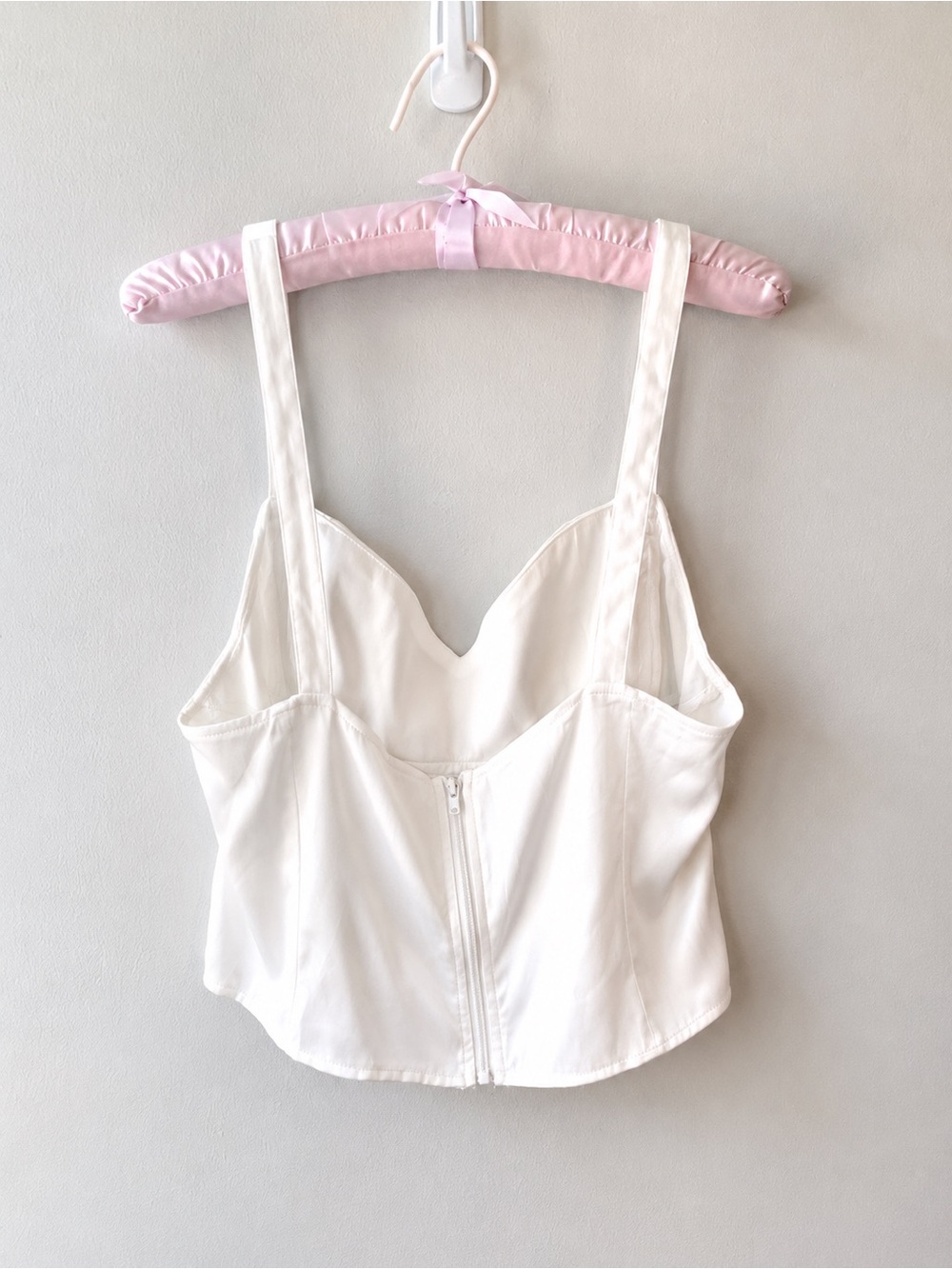 NWT Princess Polly White Satin Corset Top SZ 10 Y2K coastal chic - Picture 7 of 7